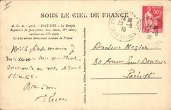 CPA Poitiers Le Temple baptistere Saint Jean 