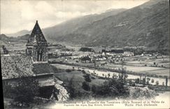 VINTAGE POSTCARD Dauphine La Chapelle of Templiers and the valley of Vizille