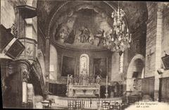 CPA Luz Interieur de l'eglise des templiers 