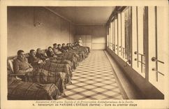 VINTAGE POSTCARD Sanatorium of Parigne Cleans First stage