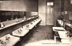 VINTAGE POSTCARD Sanatorium of Seyssuel Wash-hand basins