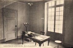 VINTAGE POSTCARD Sanatorium of Seyssuel Room of sounding
