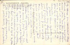 VINTAGE POSTCARD Salem Sanatorium Dining room