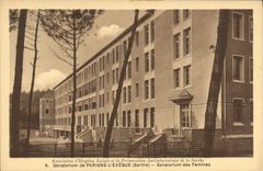 VINTAGE POSTCARD Sanatorium of Parigne Sanatorium of the women