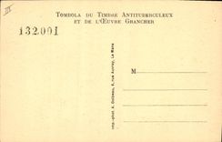 POSTAL Sanatorlum de Parigne de la VENDIMIA el obispo Service de la desinfección