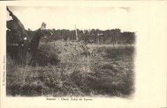 CPA Cheval Equitation Hippisme Saumur Chute talus de verrie 