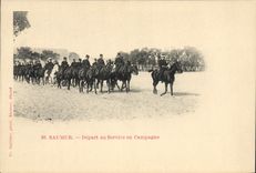 CPA Cheval Equitation Hippisme Saumur Depart au service en campagne 
