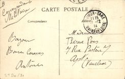 CPA Cheval Equitation Hippisme Saumur Ecole de cavalerie Croupade