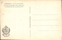 Nd de Marsella del barco de la POSTAL de la VENDIMIA de los festivales del protector de st de coronación del 18 de junio de 21, 1931