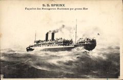 CPA Bateau SS Sphinw Paquebot des Messageries maritimes