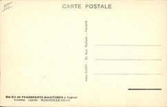 VINTAGE POSTCARD Boat SGTM Sidi Bel Abbès Steamer