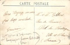 Correo de Sidi Brahim del transporte marítimo del barco de la POSTAL de la VENDIMIA de la telegrafía sin hilos de Orán