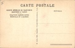 CPA Bateau Paquebot Sidi Brahim ligne hebdomadaire Marseille Alger 