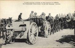 La POSTAL Militaria de la VENDIMIA el ejército francés del este está bien proporcionada fuera de artillería