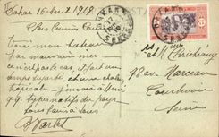 CPA Militaria Bateau Plata Croiseur auxiliaire de 1er rang affecte au transport Senegal