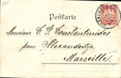 VINTAGE POSTCARD Fantaisie Rathhaus Illustrator put Perlach Treiber