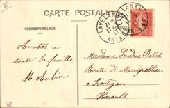 CPA Folklore Pyrenees Type de paysan pyreneen Ane Mule 