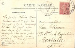 CPA Folklore Hautes Pyrenees Cauterets Laitiere se rendant a la ville Lait Cheval TOP