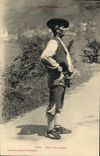 CPA Folklore Pyrenees Type d'Aragonais