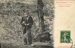 CPA Folklore Pyrenees Type de vieux berger pyreneen 