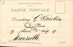 VINTAGE POSTCARD Fantasy Paris Illustrator under Charles V the old street of the temple