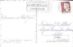 VINTAGE POSTCARD Valencian Garden of Rhonelle Swans