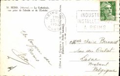 CPM Reims La Cathedrale Vue Prise de l'abside et de l'eveche