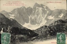 CPA Le Vignemale Glacier des Oulettes de Gaube et Pique Longue du Vignemale