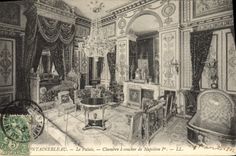 CPA Fontainebleau Le Palais Chambre a Coucher de Napoleon 1er
