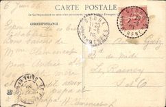 VINTAGE POSTCARD approaches of the Breach of Roland