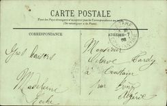 POSTAL Lyon de la VENDIMIA el curso de la tranvía del palacio del arzobispo