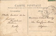 VINTAGE POSTCARD Lyon Monument Carnot Places Republic