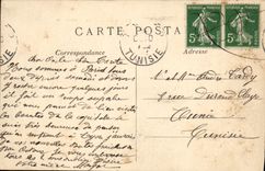 VINTAGE POSTCARD Paris the Caretaker's lodge Boat Barge