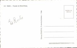CPM Paris Facade de Notre Dame