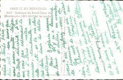 CPM Paris Et Ses Merveilles Basilique du Sacre Coeur de Montmartre et les jardins