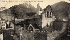 CPA Les Hautes Pyrenees Luz St Sauveur Eglise des Templiers 