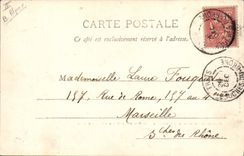 VINTAGE POSTCARD Greoux Les Bains Ruins Of the Castle