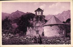 CPA Les Beaux Paysages De France Le Plan D'Aragnouet Eglise des Templiers 