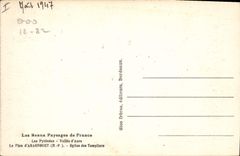 VINTAGE POSTCARD Beautiful Landscapes Of France the Plan D' Aragnouet Church of Templiers