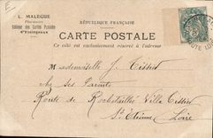 VINTAGE POSTCARD the High Loire Yssingeaux Procession Of Penitent the TOP