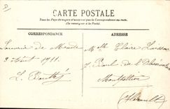 VINTAGE POSTCARD Mende Procession Of Penitent the Large Cross