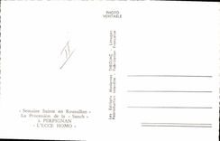 MODERN CARD Perpignan Holy Week in Roussillon the procession of Sanch Ecce Homo