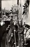 CPM Perpignan Semaine sainte en Roussillon La procession de la Sanch Le cortege des penitents quitte Saint-Jacques