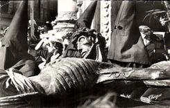 MODERN CARD Perpignan Holy Week in Roussillon the procession of Devout Sanch crucifix of Midsummer's Day