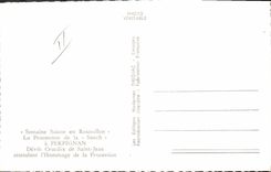 MODERN CARD Perpignan Holy Week in Roussillon the procession of Devout Sanch crucifix of Midsummer's Day