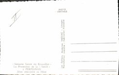 MODERN CARD Perpignan Holy Week in Roussillon the procession of Sanch Jesus meets his mother