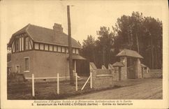 CPA CPA Sanatorium de Parigne L'Eveque entree du CPA Sanatorium 