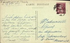 Sanatorio de la POSTAL de la VENDIMIA de Mardor una esquina del parque