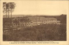 VINTAGE POSTCARD Sanatorium of Parigne the Bishop House of the children seen of the Acute Mount