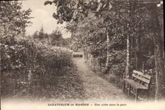 VINTAGE POSTCARD Sanatorium of Mardor an alley of the park